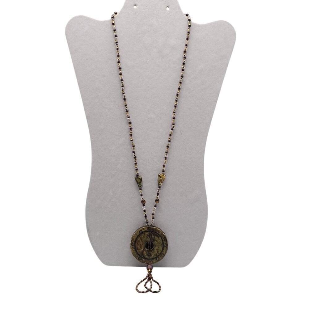 Chinese Inspired Feng Shui Ying Yang Prosperity Amulet Pendant Necklace